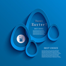 Vector Modern Easter Egg Background. Eps 10