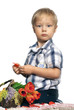 © natalinka29 - Young boy with a bouquet of flowers