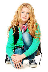 Fototapete - student girl