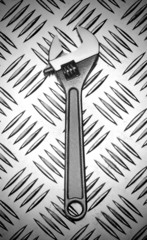 Wall Mural - wrench on metal