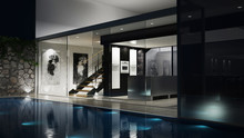 3D Luxus-Einfamilienhaus