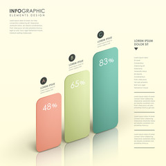 Wall Mural - abstract bar chart infographics