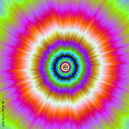 Obraz na płótnie canvas Tie-dye w fioletowo-czerwony i zielony