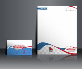 Automobile Center corporate Identity Template.