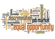 Equal opportunity - word cloud concept