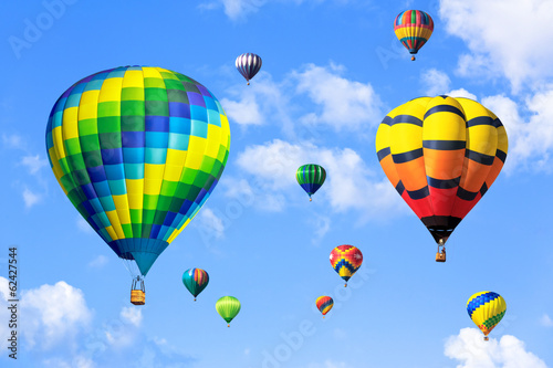 Fotoboard na płycie Kolorowe balony na gorące powietrze