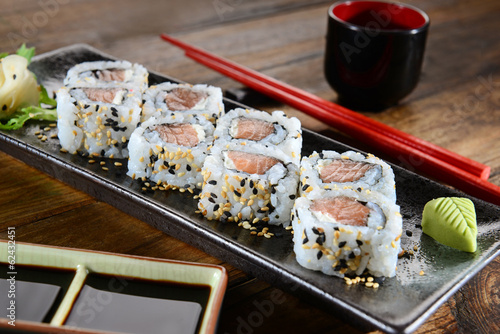 Naklejka samoprzylepna Japońskie jedzenie - sushi