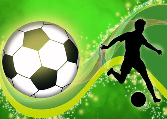 Wall Mural - Soccer or football background