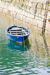 Canvas Print - boats in Rias Baixas, Galicia, Spain