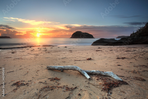 Obraz w ramie Sunrise views to Lion Island