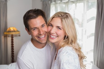 Wall Mural - Portrait of a cheerful young couple