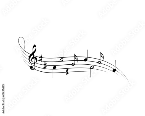 Dekoracja na wymiar  muzyczne-symbole-na-bialym-tle