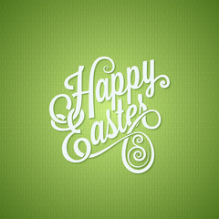 Wall Mural - easter egg vintage lettering design background