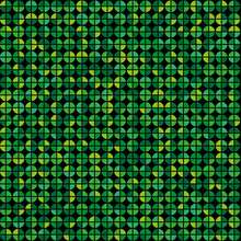Green Rings Diagram Seamless Pattern