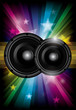 © BooblGum - Disco club flyer with black speakers