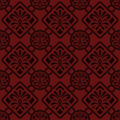 Poster - Vector seamless floral pattern, indian style