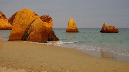 Canvas Print - Algarve Strand Dos Tres Irmaos vid 11