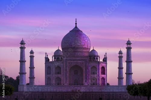 Fotoboard na płycie Taj Mahal, Agra, Indie