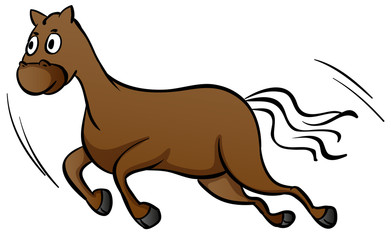 Sticker - A horse running