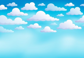 Canvas Print - Cloudy sky background 8