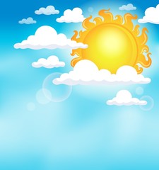 Wall Mural - Sun on sky theme image 1