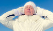 © dbrus - the woman of average years in a white knitted cap