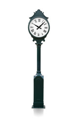 Watch vintage green isolated