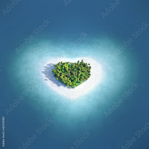 Dekoracja na wymiar  wyspa-w-formie-serca