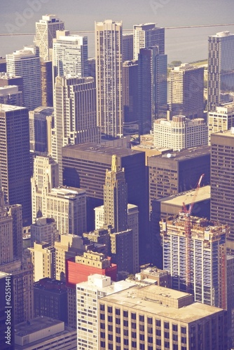 Plakat na papierze fotorealistycznym Chicago illinois aerial