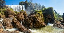 Elephant Waterfall In Vietnam Panorama