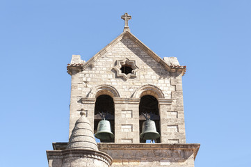 Bell tower of a baroque church