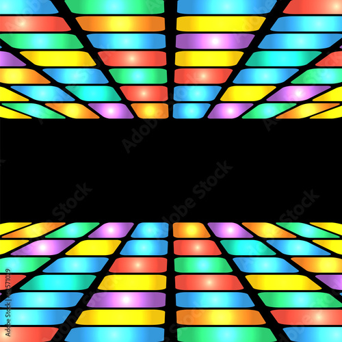 Board z aluminiowym obramowaniem Abstrakcyjne geometryczne pattern.colorful tle kolorowych rectan