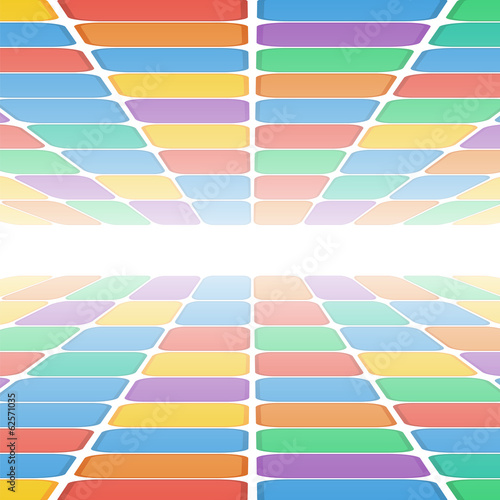 Board z aluminiowym obramowaniem Abstrakcyjne geometryczne pattern.colorful tle kolorowych rectan