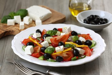 Canvas Print - Delicious Greek salad