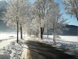 Snowy Road in Germany