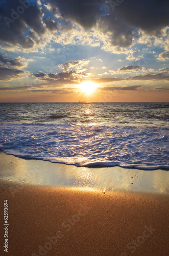 Obraz na płótnie canvas czteroczęściowy "tetraptyk" Piękne seascape