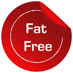 Sticker - A fat free label