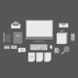 © undrey - Set of web icons for business flat design, finance and