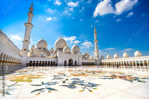 Board z aluminiowym obramowaniem Szejk zayed meczet, abu dhabi, zjednoczone emiraty arabskie