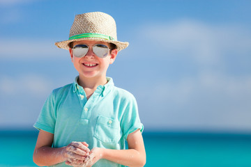 Canvas Print - Little boy on vacation