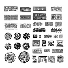Aufkleber - Ethnic handmade ornament for your design