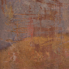 Wall Mural - 3d abstract grunge lavender orange wall backdrop