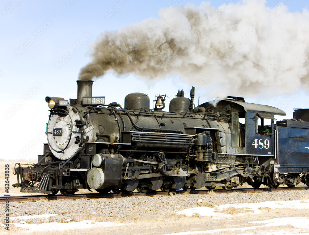 Cumbres and Toltec Narrow Gauge Railroad, Colorado, USA - obrazy, fototapety, plakaty 