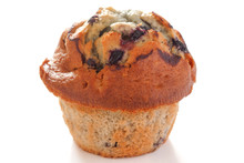 Blueberry Muffin On White Surface