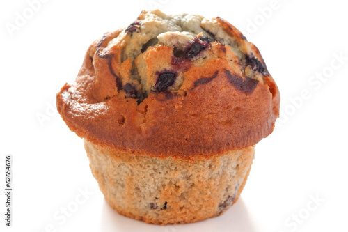 Fotomural Blueberry muffin on white surface