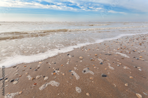 Tapeta ścienna Piaszczysta plaża na Morzu Północnym