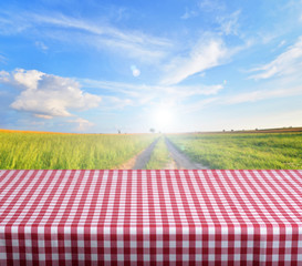 Canvas Print - empty table