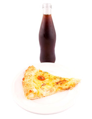 Wall Mural - Pizza and Cola Drink