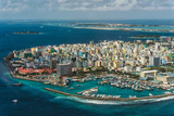 Fototapeta Boho - Maldivian capital from above