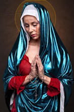 Virgin Mary Crying Blood 